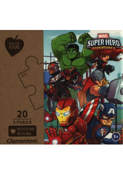 Puzzle 2x20 Play for Future Marvel Super Hero Adventures