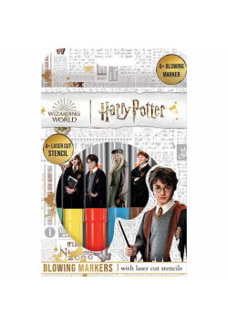 Markery dmuchane Harry Potter 6 sztuk +szablony