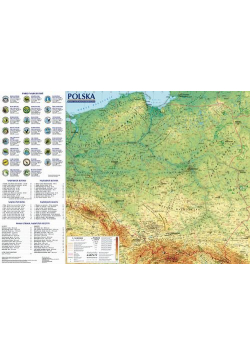 Polska Mapa ogólnogeograficzna i administracyjno-samochodowa; mapa ścienna 1:1 400 000