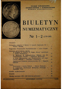 Biuletyn Numizmatyczny nr od 1 do 10