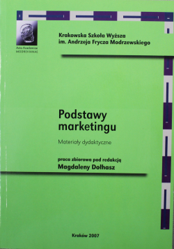 Podstawy marketingu Materiały dydaktyczne plus dedykacja Dołhasz