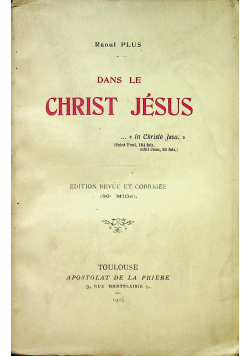 Dans le Christ Jesus 1924r
