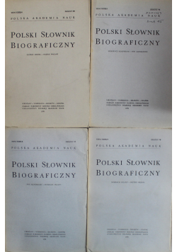 Polski Słownik Biograficzny Tom XXIII Nr 1 do 4