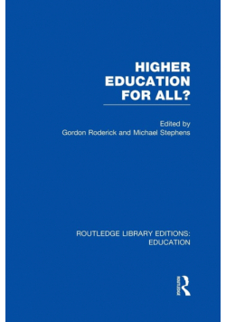 Higher Education for All? (RLE Edu G)