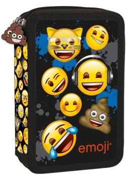 Piórnik z wyposażeniem 2-kom Emoji 12 DERFORM
