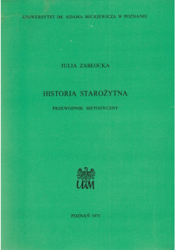 Historia starożytna przewodnik metodyczny