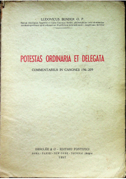 Potestas Ordinaria et Delegata
