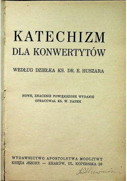 Katechizm dla konwertytów 1939 r