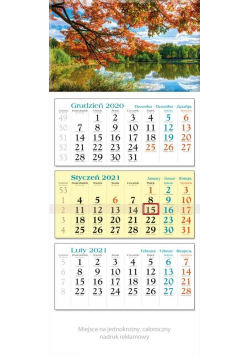 Kalendarz 2021 Trójdzielny Park KT5