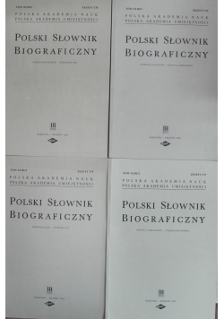 Polski słownik biograficzny zeszyty od 136 do 1939