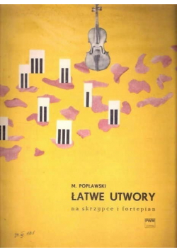 Łatwe utwory na skrzypce i fortepian