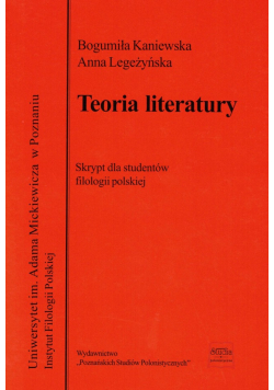 Teoria Literatury Skrypt dla studentów filologii polskiej