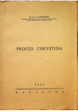 Proces Chrystusa 1934 r.