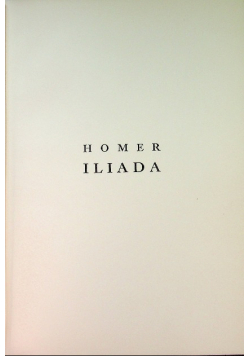 Homer Iliada