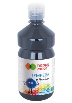 Farba tempera Premium 500ml grafitowa HAPPY COLOR