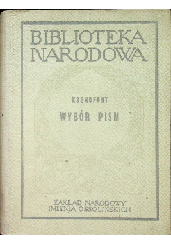 Ksenofont wybór pism