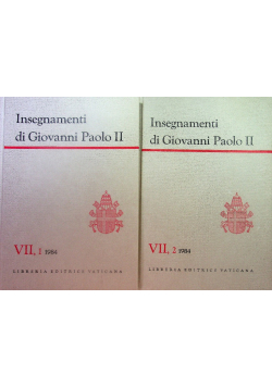 Insegnamenti di Giovanni Paolo Tom VII Część 1 i 2