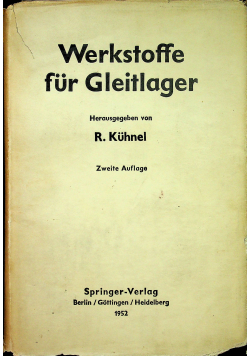 Werkstoffe Für Gleitlager