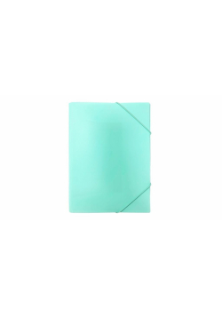 Teczka z gumką A4 PP pastel zielona