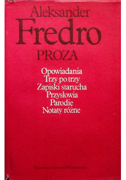 Fredro Proza