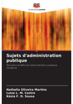 Sujets d'administration publique