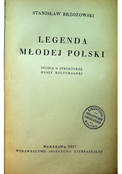 Legenda Młodej Polski 1937 r