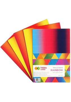Tektura falista A4/5K Rainbow HAPPY COLOR
