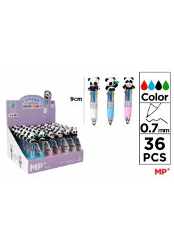Długopis mini 4-kolorowy 0.7mm panda (36szt)