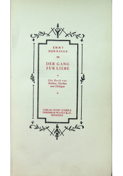 Der Gang zur Liebe 1926 r.