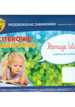 Literowe zabawianki Poznaję litery Szablony dla 5-latków