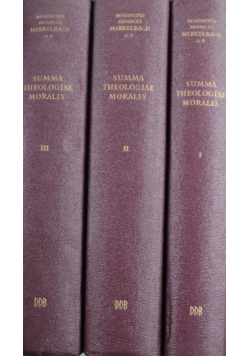 Summa Theologiae Moralis Tom od 1 do 3