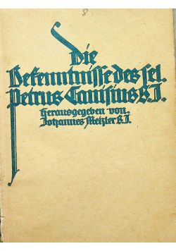 Petrus Canisius 3 w 1 ok 1921 r