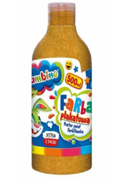 Farba plakatowa złota 500ml BAMBINO