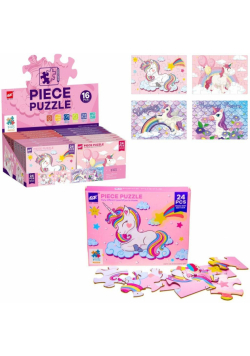 Puzzle jednorożec 24el MIX