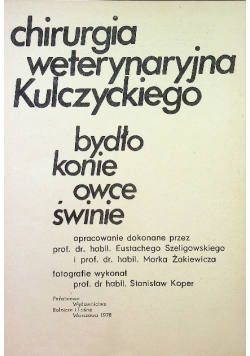 Chirurgia weterynaryjna Kulczyckiego