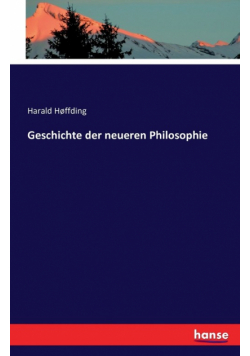 Geschichte der neueren Philosophie