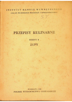 Przepisy kulinarne Zeszyt X