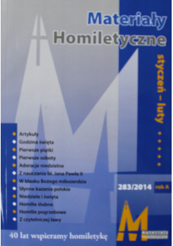 Materiały Homiletyczne nr 283