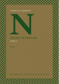 Norwid Pisma wybrane Tom 4 Proza