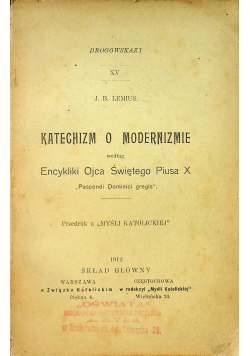 Katechizm o modernizmie 1912 r.