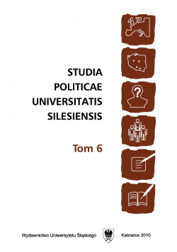 Studia Politicae Universitatis Silesiensis Tom 6 Nowa