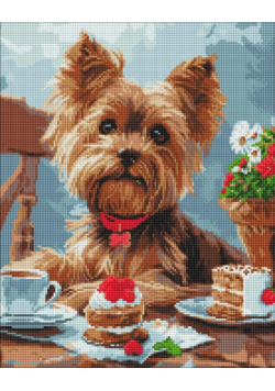 Diamentowa mozaika - Podwieczorek z yorkiem 40x50
