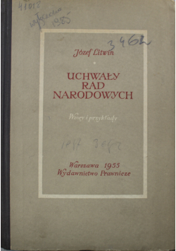 Uchwały rad narodowych