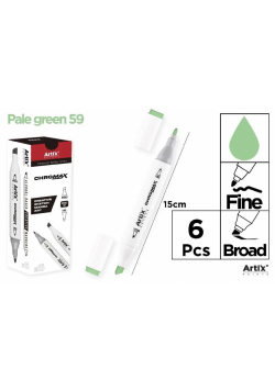 Marker Chromax z 2 końcówk. pale green 59 (6szt)