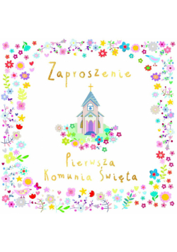 Zaproszenie KW Komunia Dom Boży 5 sztuk