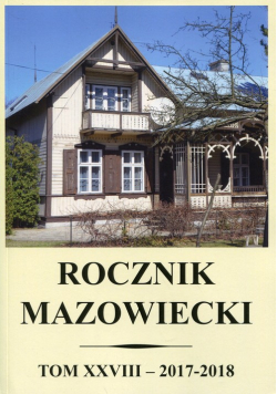 Rocznik mazowiecki Tom XXVIII 2017-2018