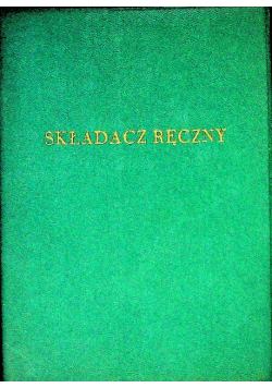 SKŁADACZ RĘCZNY Program szkolenia