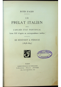 Un Prelat Italien 1907r