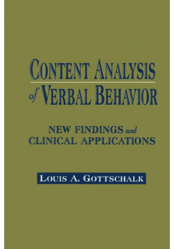 Content Analysis of Verbal Behavior