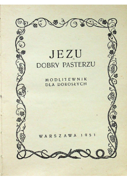 Jezu dobry pasterzu